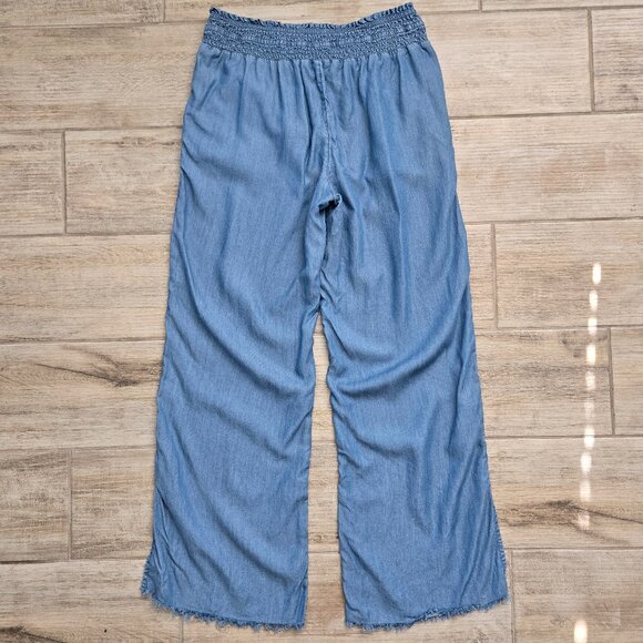 Aerie Blue Wide Leg Pants - Picture 2 of 6